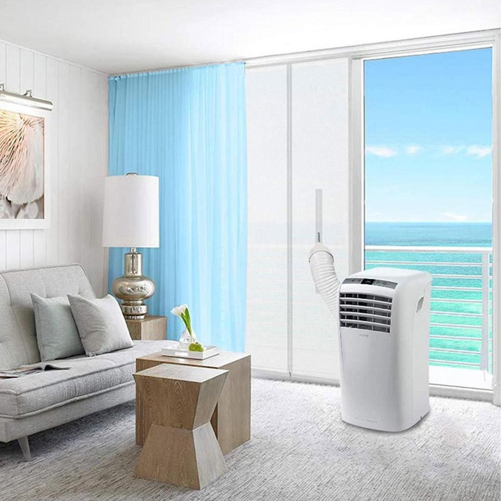 1 st Portabel Skjutdörrs AC-ventilationskit luftkonditioneringsslang justerbar tätningsplatta Tillbehör för luftkonditionering för hemmet