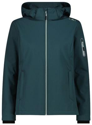 Jaqueta Softshell CMP com Capuz e Zíper Feminina (39A5006) Jaqueta funcional 39A5006 verde trek