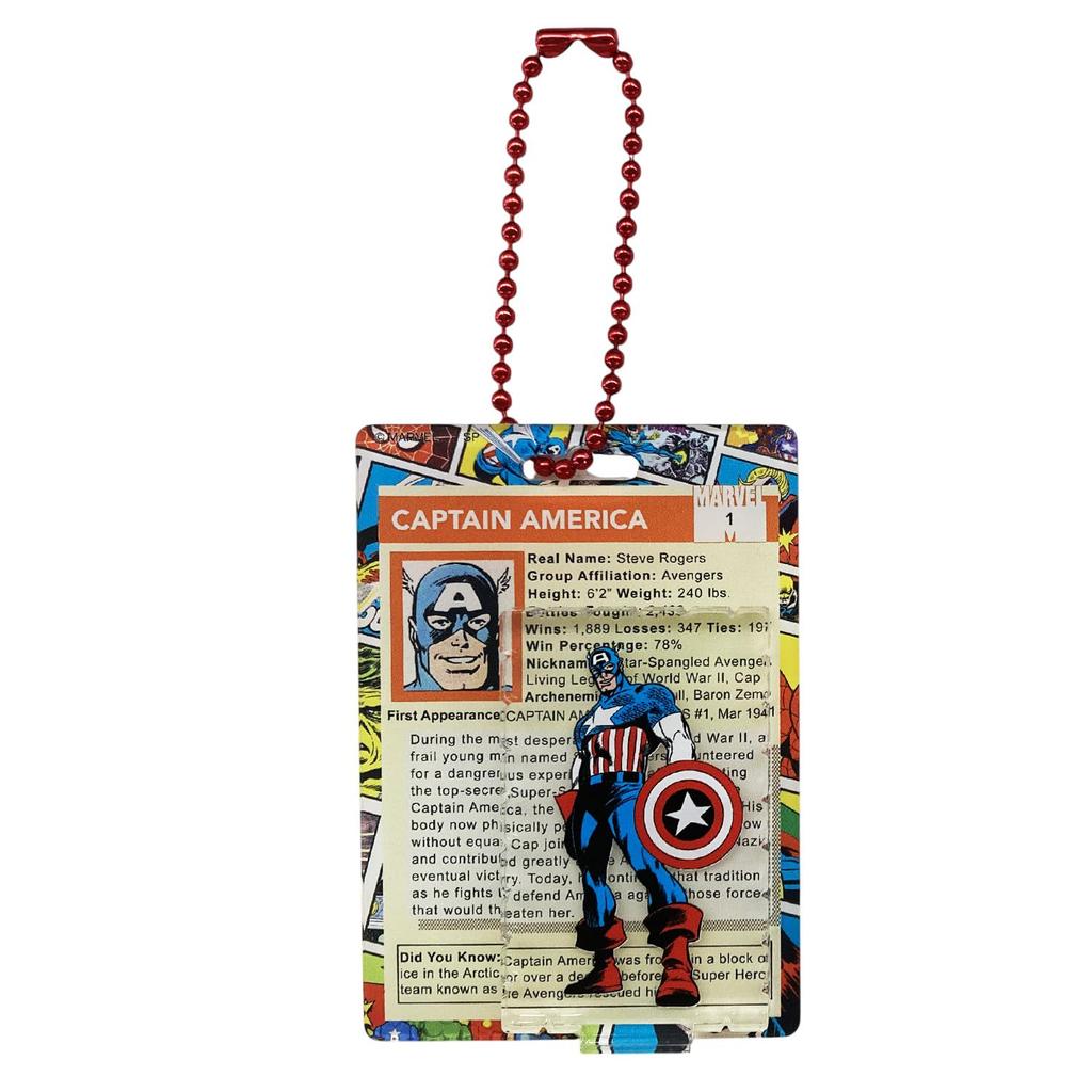 Small Planet Marvel Figures/Blind Blister-Style Acrylic Keychains, Complete Set of 10