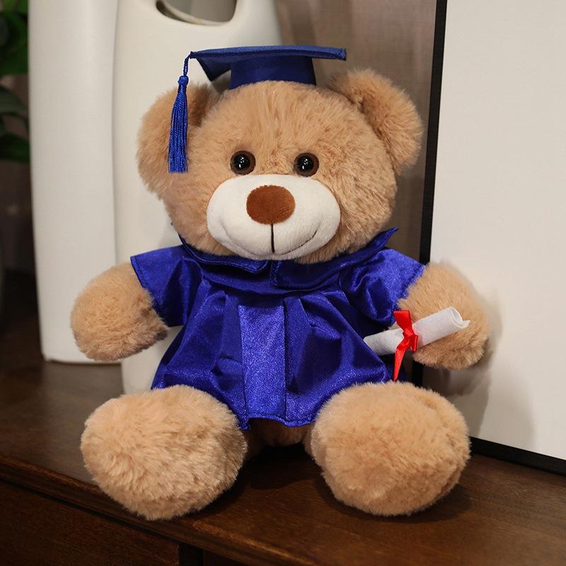 Cute Doctor Hat Bear Teddy Bear Plush Teddy Bear Hug Bear Doll Ragdoll Graduation Commemorative Gift