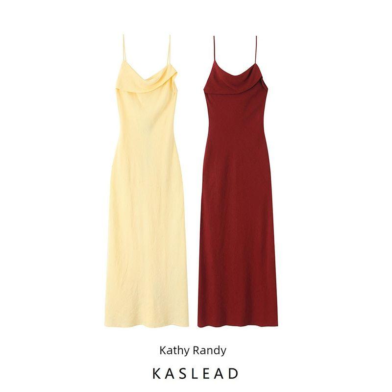 Kaslead New Women clothes Western Style Fashion Blended Midi Underwear Dress 3387730 300