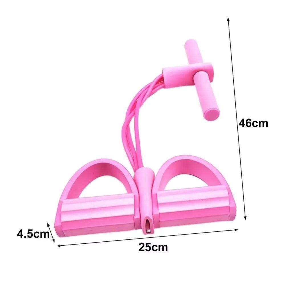 With Foam Resistance Bands Four-Tube Pedal Tensioner Yoga Elastic Band  Fitness Equipment