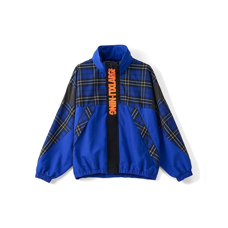 Li Ning X XLARGE Jackets Men s Blue Stand Collar Moderate Other AFDQ877-2 M