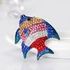 Women Cute Cartoon Fish Brooch Funny Exquisite Creative Breastpin Xmas Gift
