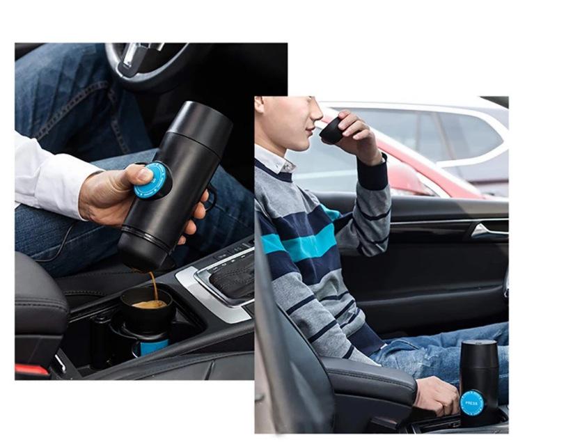 Portable Wireless Electric Coffee Maker with Logo - Automatic Espresso Capsule for Travel and Home Use
