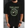 Thin Lizzy Men'S Retro Y2K Graphic Tee - Comfortable Relaxed Fit Short Sleeve Shirt Featuring Striking Rock Band Artwork & Celtic Guitar Motif