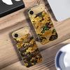 Golden surging waves For IPhone 17Pro Max 16 17 Pro 15 Pro 14 13 Plus 12 Mini 11Pro Max XR 16E 17 Air Golden glass phone case