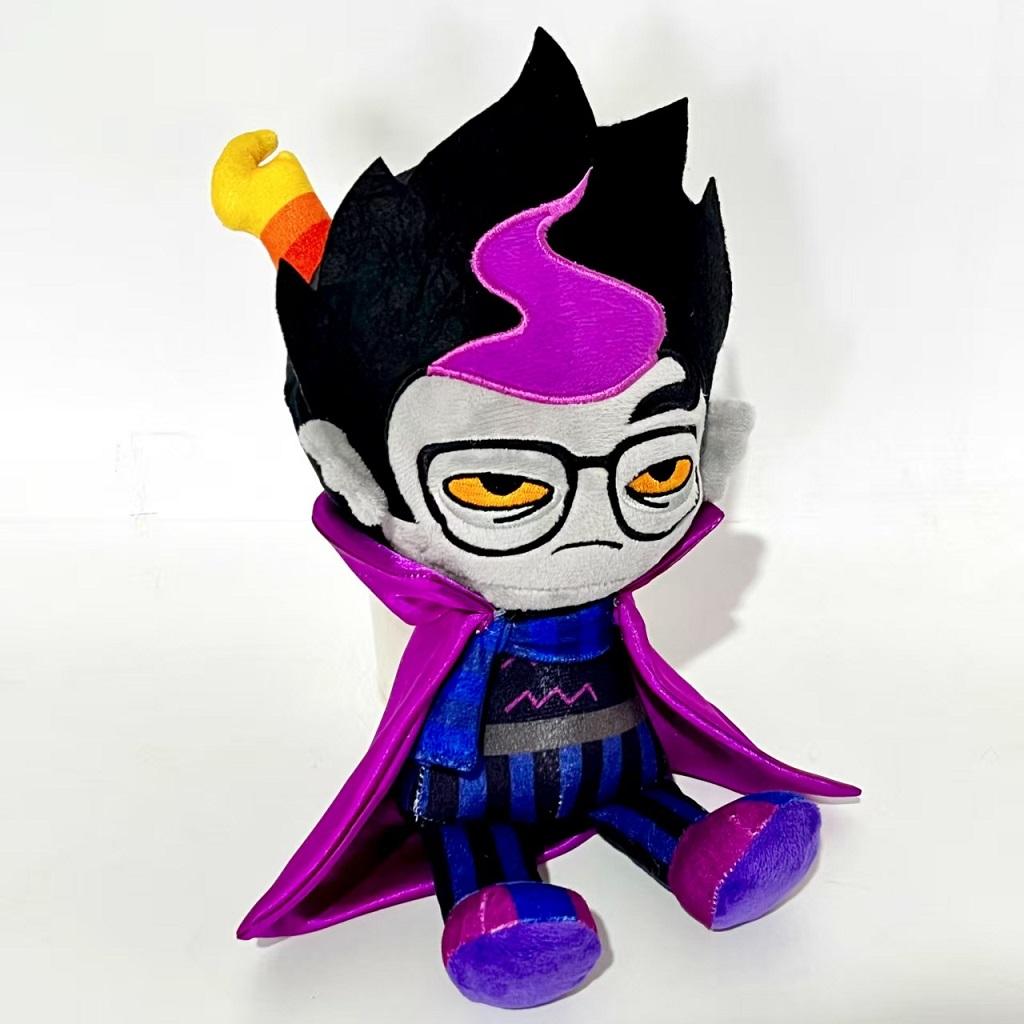 New 19CM Homestuck John Egbert Plush Toy Cute Armless Boy with White Clothes Black Hair Stuffed Doll Pillow Toy for Kid Gifts