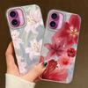 For Iphone 16 14 Plus 16e 7 8 X XS 12 15 17 Pro Max 13 Pro 11 XR SE 2022 Air Phone Case Pink Lily Flower Hard Back Print Cover