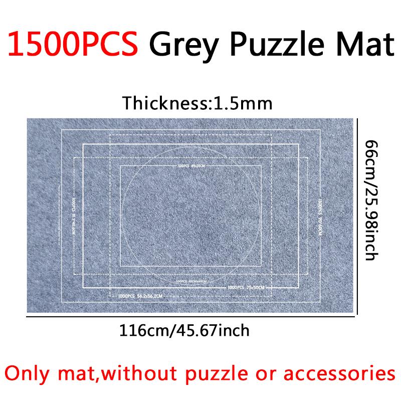 Puzzle Storage Mat Felt Storage Blanket Grey Black Various Size for 1500/2000/3000pcs Puzzles Parent-child Interaction Props ZYF