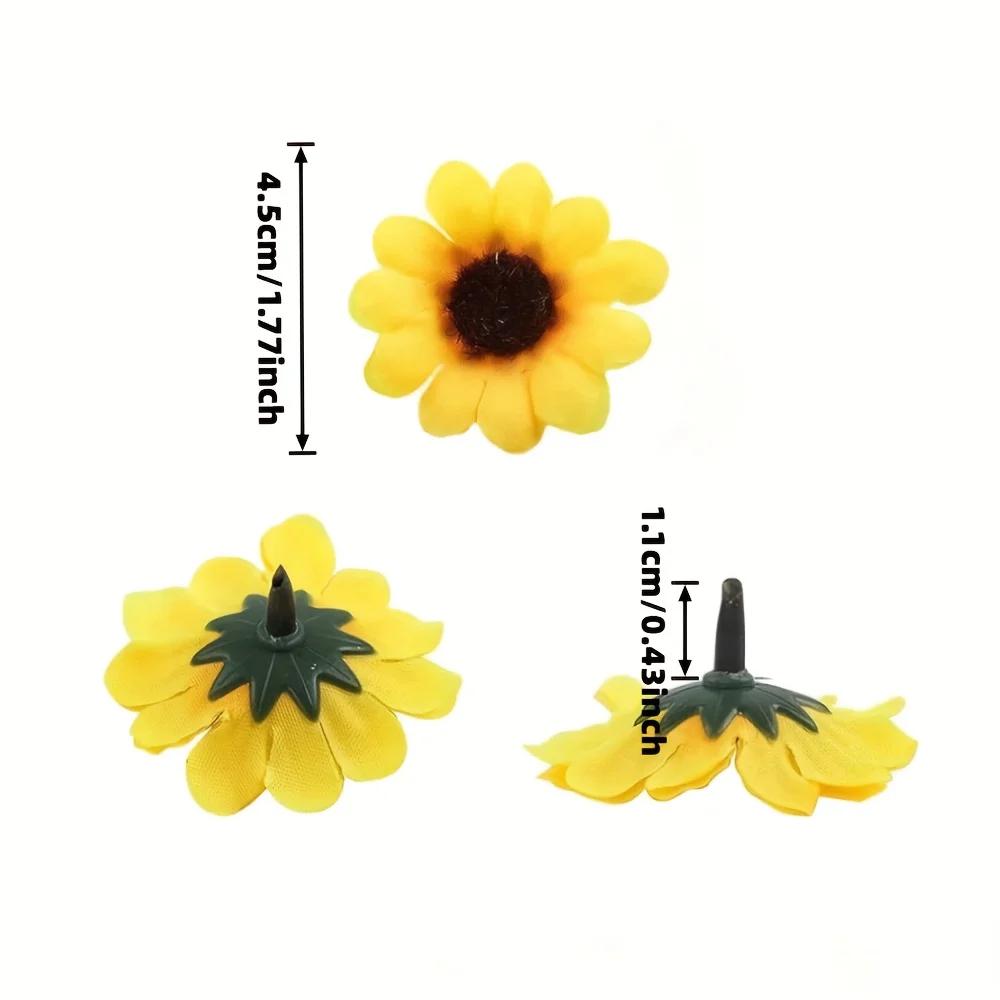 Artificial Sunflowers- Realistic Fabric Mini Fake Flowers For DIY Wreaths,Wedding,Home Decor,Mother’s Day,Easter,Valentine’s Day