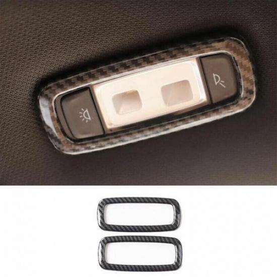 For BMW 5 Series G30 Carbon Fiber Frame Cover Trim Rear Reading Light 2018-