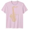 Saxophone Jazz Music Unisexs Tshirt Ornate Instruunisext