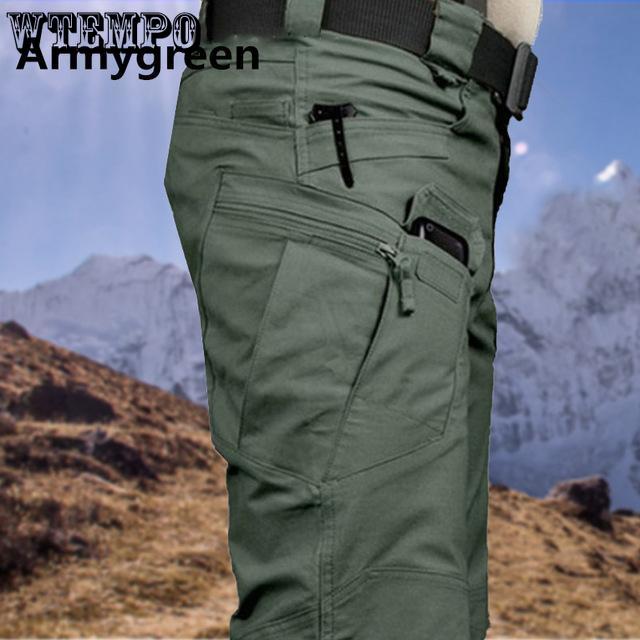 Men's Combat Outdoor Sports Trekking Pants Tactical Military Sweatpants Fighting Multi-pocket Pants IX9 City Tactical Cargo Pants