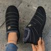 Women’s Large-Size Fleece-Lined Cotton Snow Boots, Warm Thickened Casual Shoes