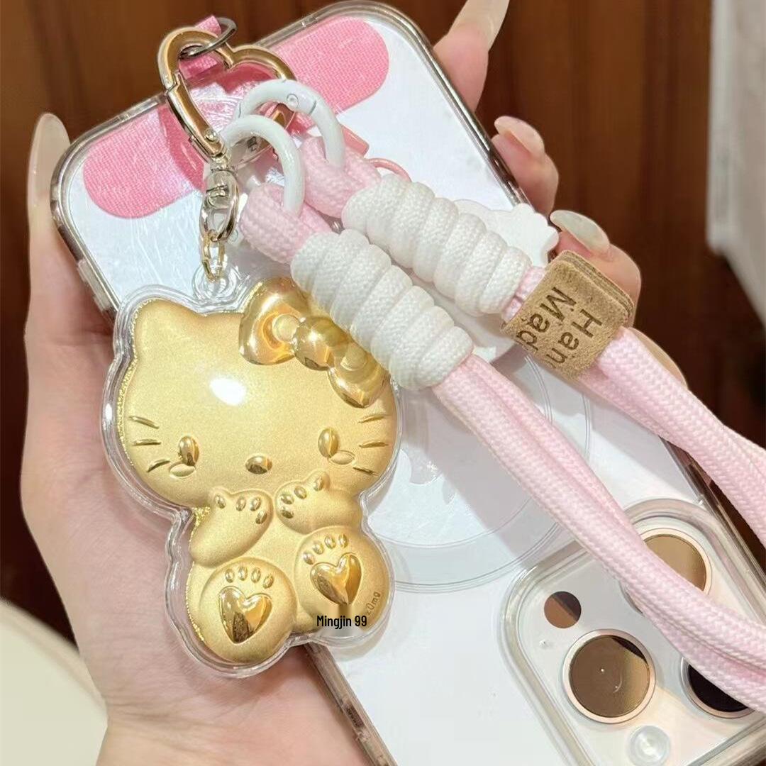 

Подвеска Hello Kitty Золото Брелок и Шнурок