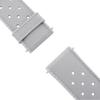 ERBORD Universal Silicone Strap 22mm, Tropic, Gray / Silver Buckle