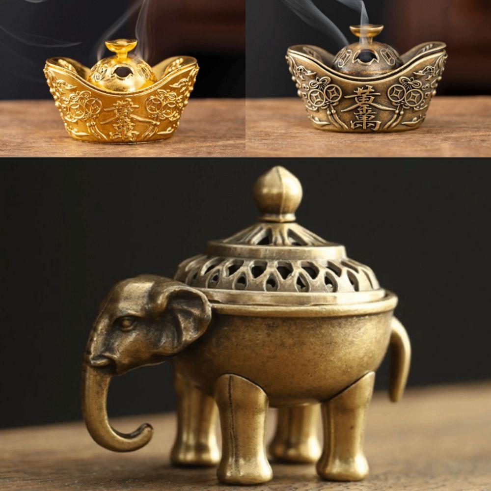 Metal Incense Holder Elephant Incense Rack New Incense Burner Home Decor