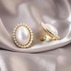 Elegant Clip-On Triangle Earrings for Non-Pierced Ears - Versatile, Light Luxury for Everyday Wear.