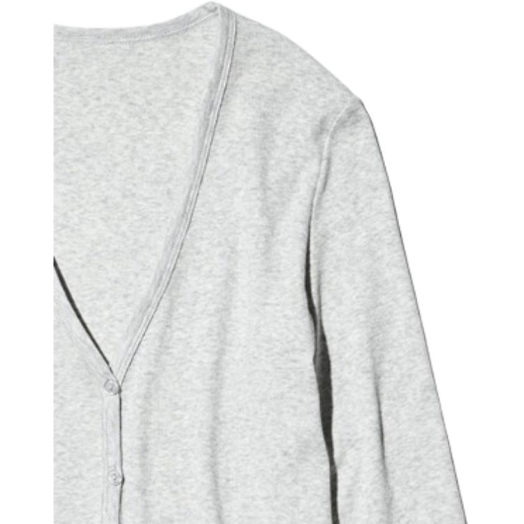 Uniqlo SS26 Sweter dzianinowy z dekoltem w serek, jednorzędowy, gładki, wszechstronny, casualowy, damskie topy 488014-03
