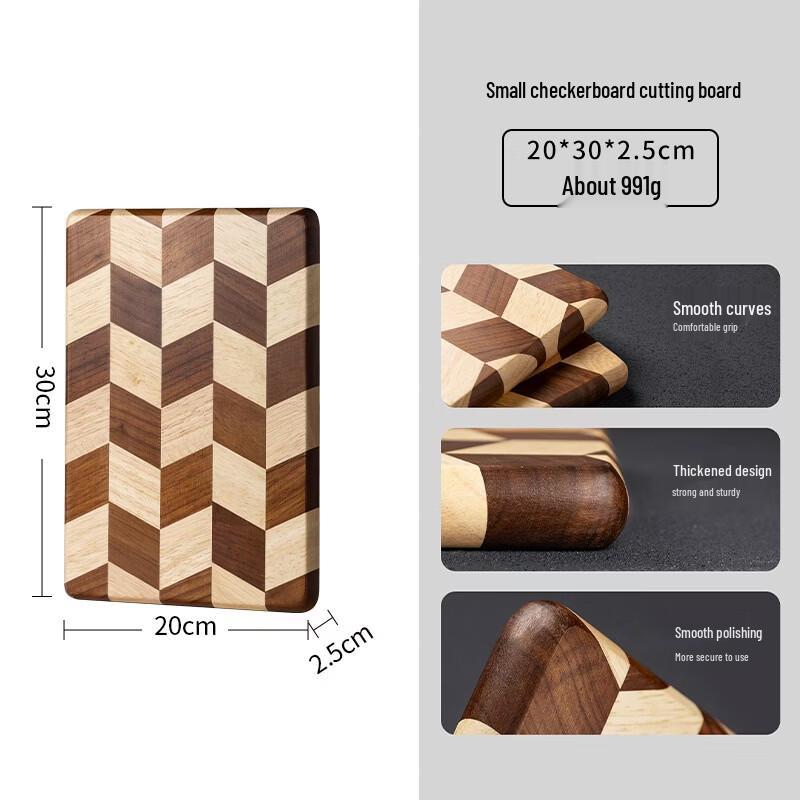 Acacia Wood Mosaic Pattern Cutting Board