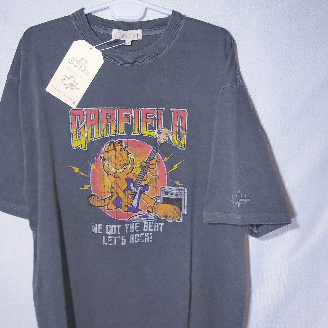 

[Б/У] Футболка с коротким рукавом Garfield Rock Anime с выцветшим пигментом, размер XL