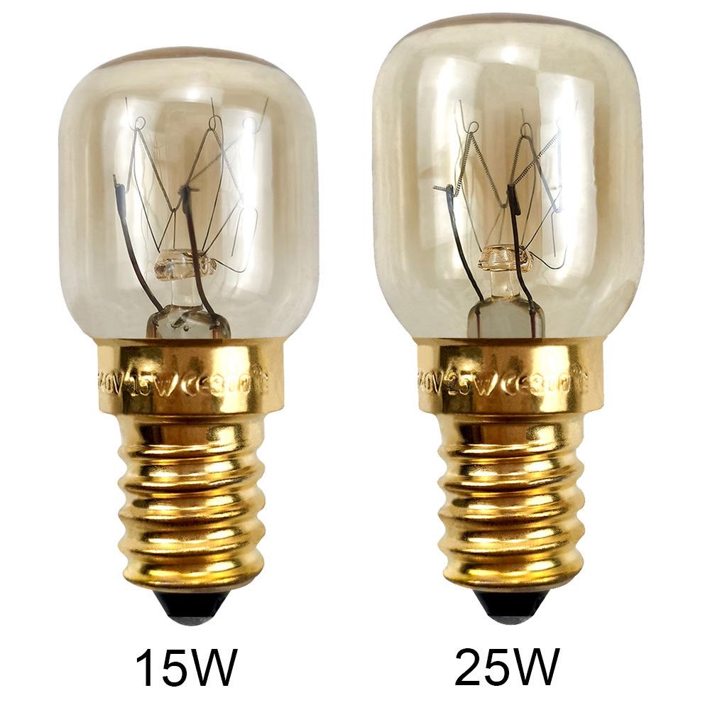 E14 High-Temperature Resistant Oven & Microwave Light Bulb, 15W/25W - Fits Himalayan Salt Lamps