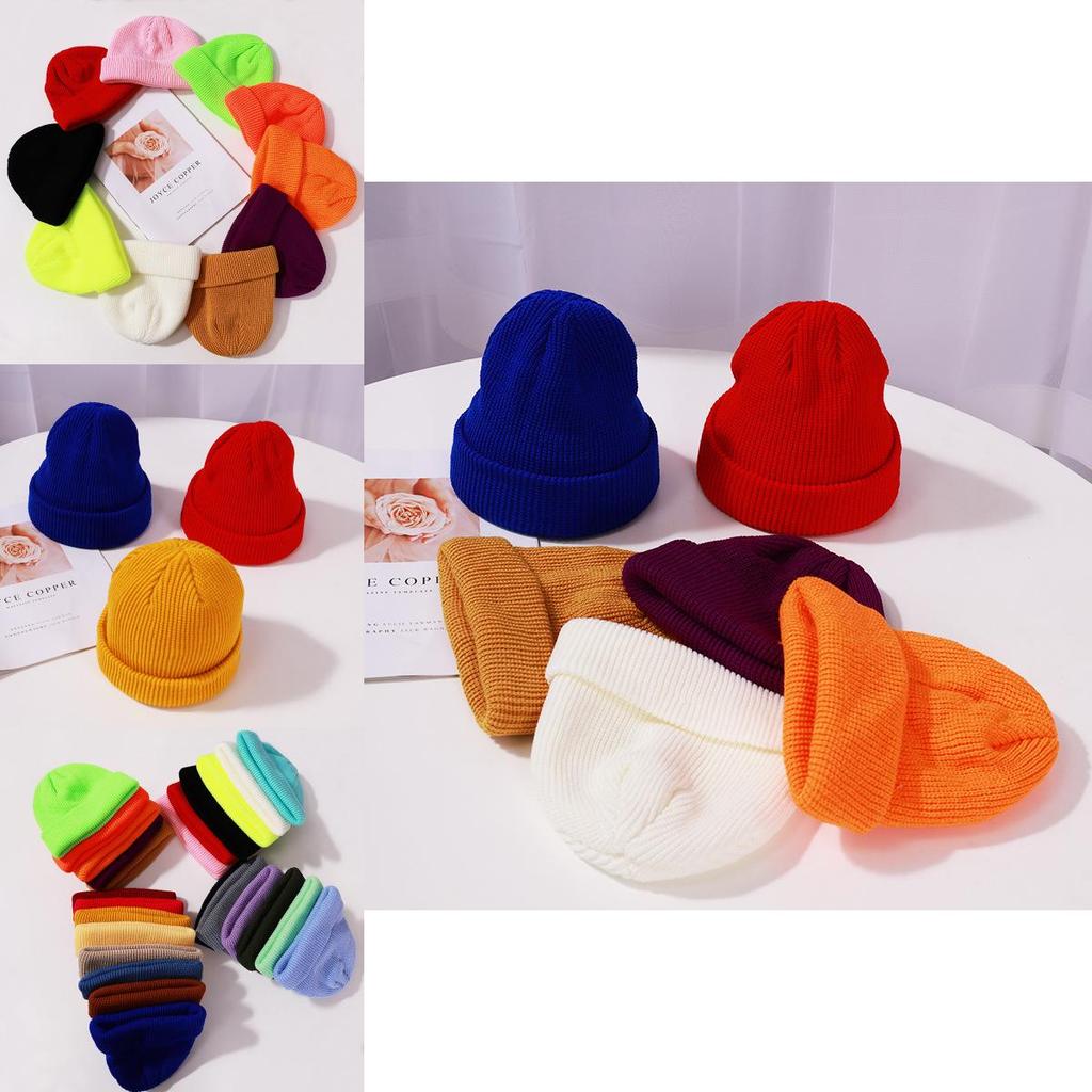 Stylish Unisex Cuff Beanie For Winter Outdoor Activities In Solid Color