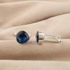 London Blue Topas Edelstein 925 Sterling Silber Handgefertigter Schmuck Designer Formelle Manschettenknöpfe 1" CL-10-8