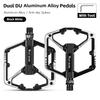 WEST BIKING Dual DU Bike Pedals Aluminum Alloy Widen Anti-slip Bicycle Pedal Lightweight Cycling Pedal MTB Road Bike Accessories