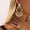 Damen Vintage Wassertropfen Perlen Quaste Ohrringe Ethnisch Chinesischer Stil Persönlichkeit Kreativ Aufwändige Ohrschmuck für Damen