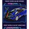1/18 Pagani Huayra BC Blu Francia/Candy Blue with Carbon Accents 1/18 Model Car By Autoart