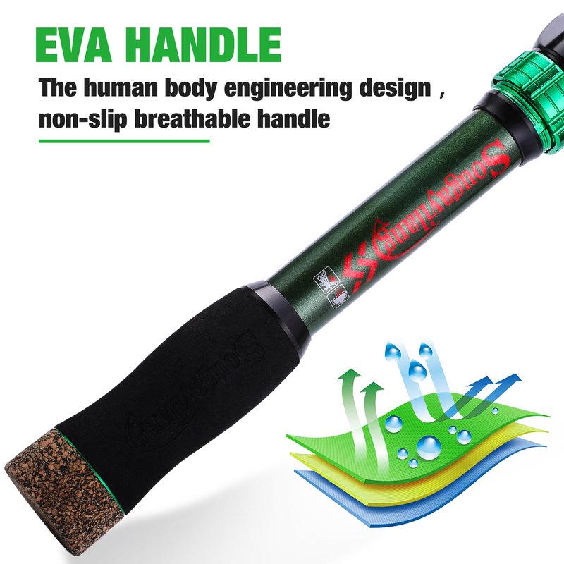 Spinning Fishing Rod Carbon Fiber 1.8m-2.4m Fishing Rod Outdoor Sports Fishing Tackle