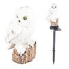 Outdoor Solar Ground Insert Landscape Light Owl Shape Waterproof Garden Decorative Lamp White