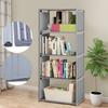 4 Tiers Bookshelf Storage Rack Bookcase Shelving Stand Heavy Duty Storage and Organization