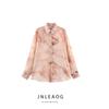 Jnleaog Autumn New Women's Clothing Fashion Style French Design Tie-Dyed Print Shirt 8557122