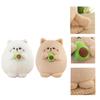 Cute And Cuddly Avocado Cat Plush Toy For Kids And Adults