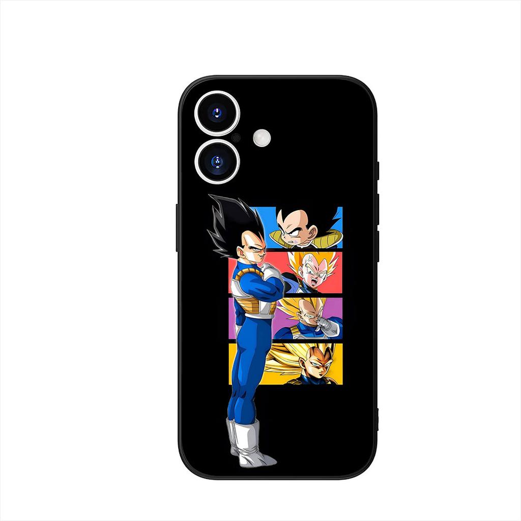 Son Gokus Dragon Vegeta Balls Phone Cover Case for Apple iPhone 16 15 14 Plus 13 12 Mini 17 Pro Max + 16E Air 16+ ProMax Casing