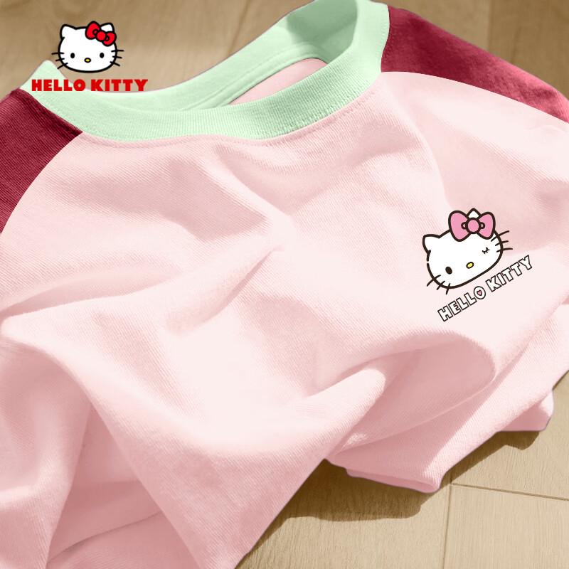 Hello Kitty Girls' Pure Cotton Short Sleeve T-Shirt