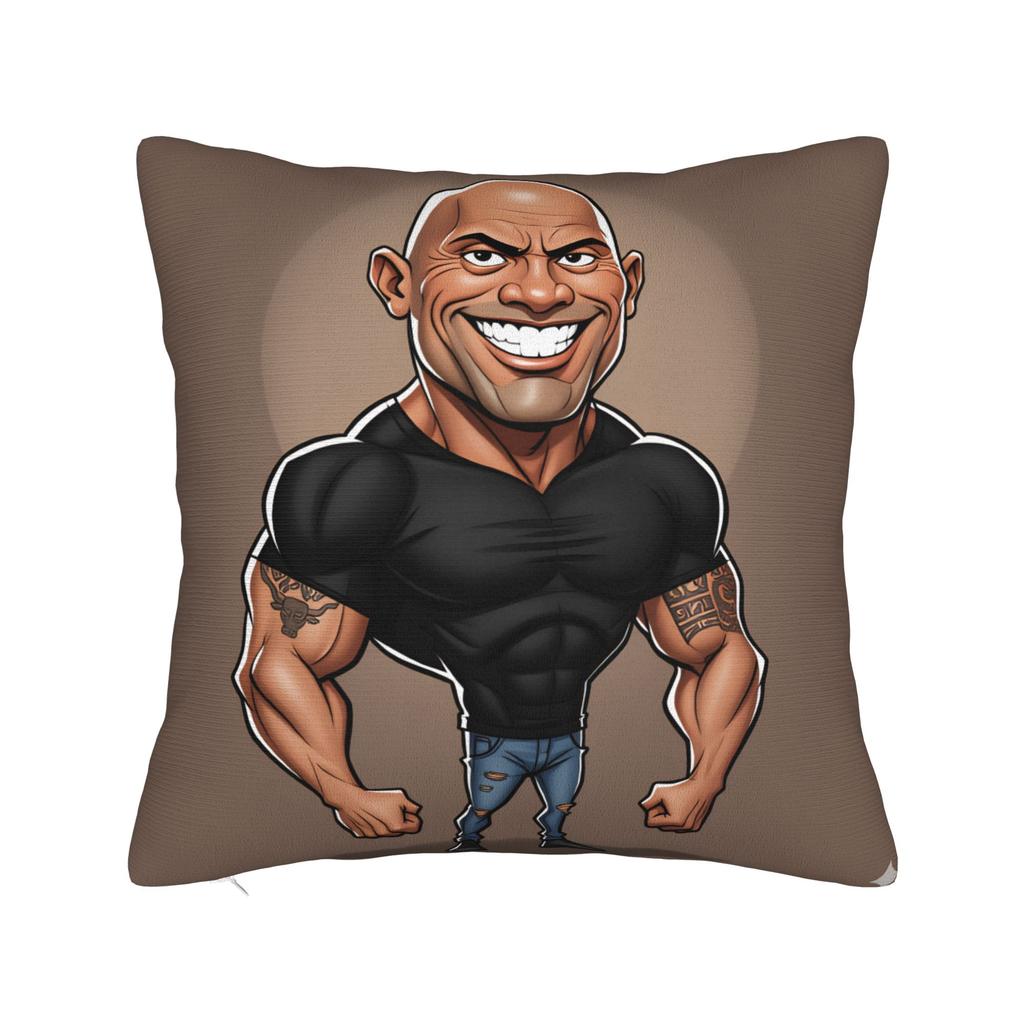 The Rock Face Dwayne Johnsons Pillow Case  Morden Pillow Cover Design Pillowcases For Couch Sofa Bedroom