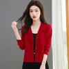 SNOWFLYING Women's V-Neck Knit Cardigan