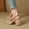 Sandály na kulatém podpatku Letní Kulatá Měkká Podrážka Protiskluzové Odolné proti Opotřebení Vysoké Podpatky