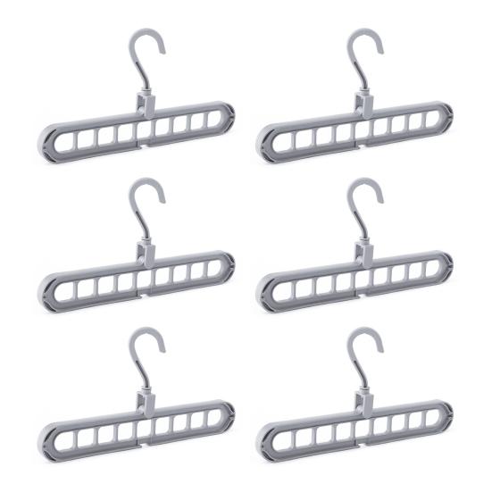 

6шт многофункциональная вешалка для одежды с вращением на 360 градусов с крючком