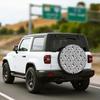 Plant Print Element Pattern Auto Parts Spare Tire Cover Weatherproof Tire Cover