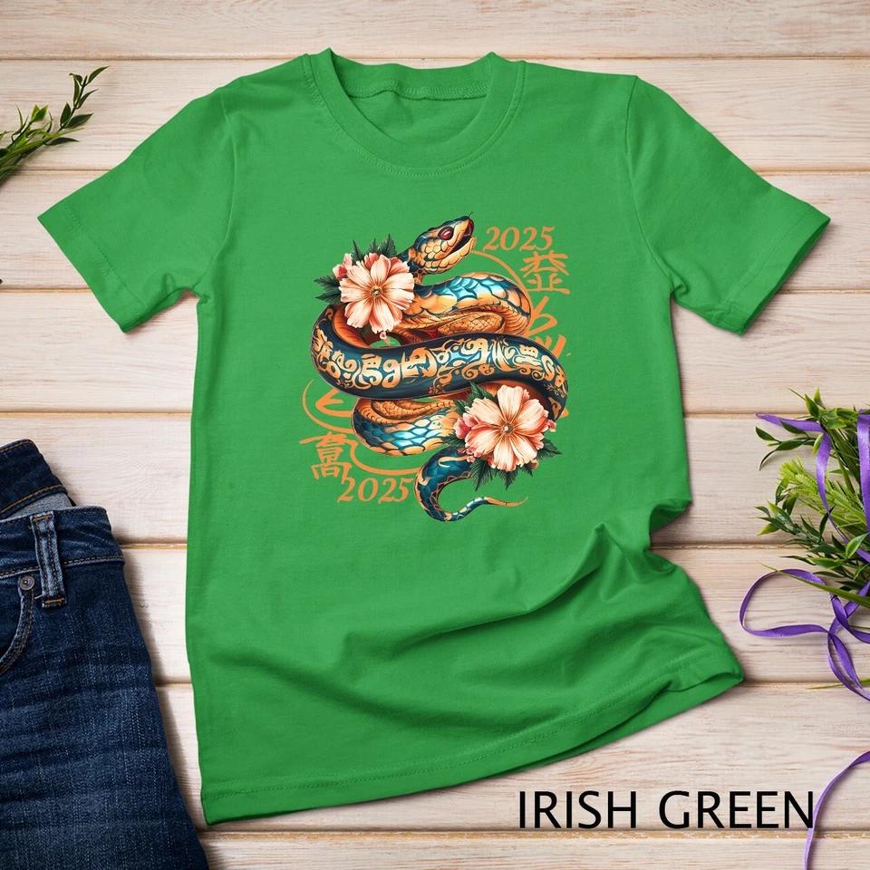 Chinese New Year Snake Lunar New Year 2025 Year of the Snake Unisex T-shirt 6 4XL