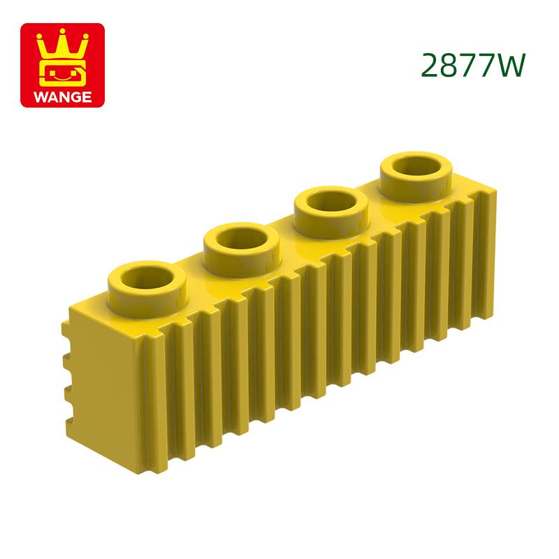 Non-Toxic 81Pcs/Lot 2877W Modified 1X4 With Grille Fluted Profile Building Blocks Moc Color Accessories Compatible With Bricks Toys