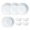 Luminarc Terio White Jade Tempered Glass 9-Piece Dinnerware Set