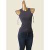 Russian Brand Narrow Shoulder Pure Color Vest Fashion Style Sexy All-Matching Can Be Worn Alone Knitting Sling Tops