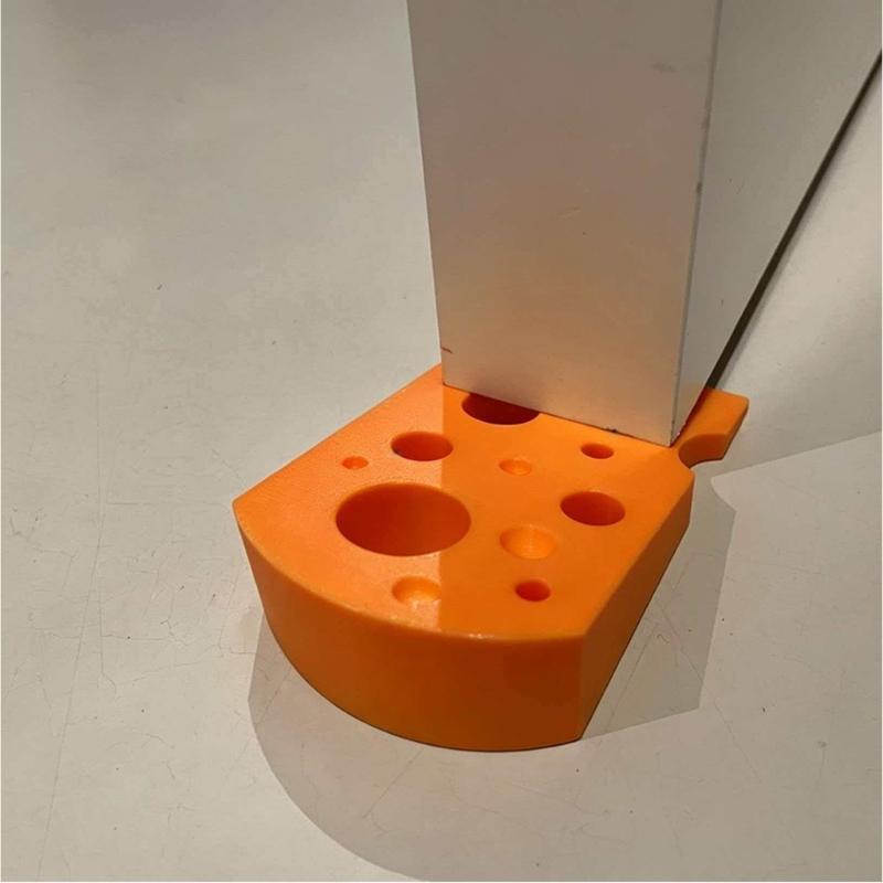 Multipurpose Cheese Door Stoppers Nonslip Decorative Household Item Lovely Home Addition Synthetic Resin Texture for Pet Owners
