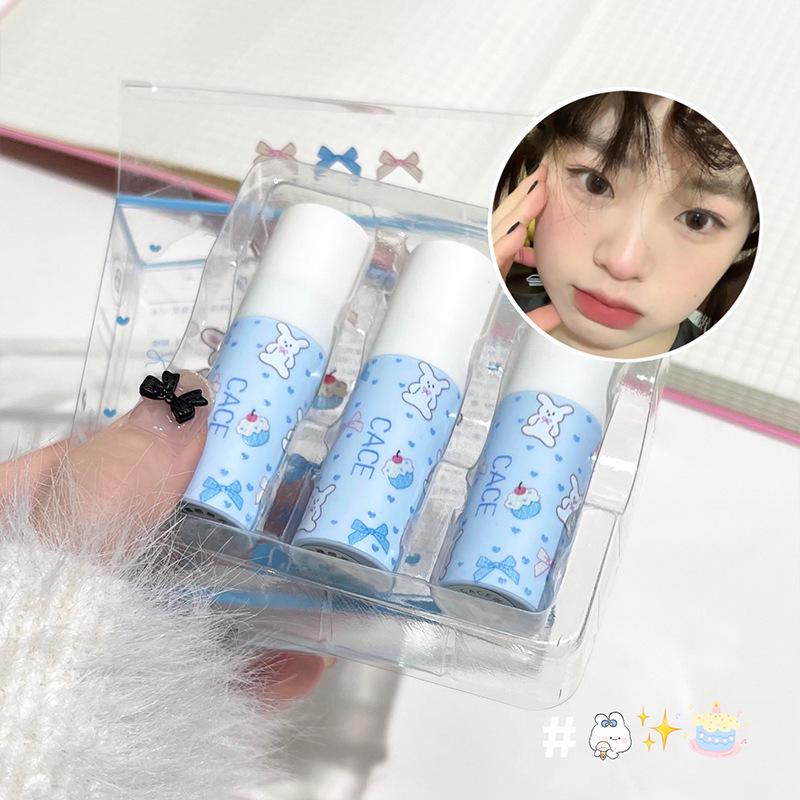 CACE Velvet Nude Matte Lip Mud Set - Natural, Versatile, Whitening, Pigmented Lip Glaze for a Subtle Nude Look.